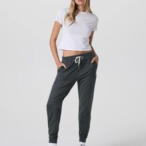 Vuori Charcoal Gray Joggers with Tapered Legs and Relaxed Fit